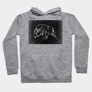 Bull - Handmade Pencil Drawing Hoodie